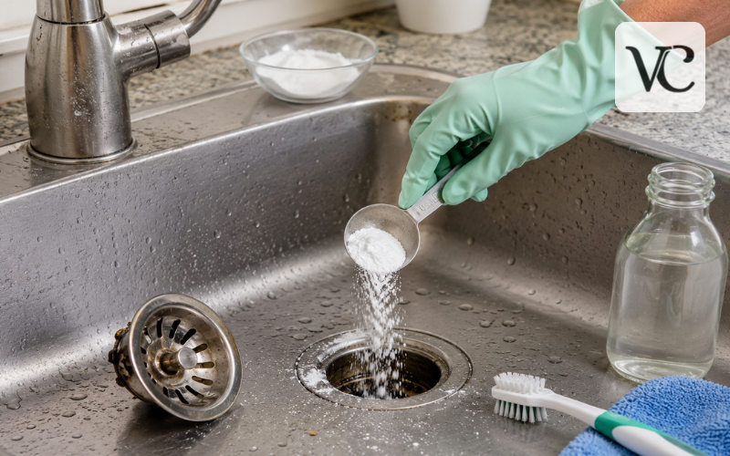 how to clean a sink drain