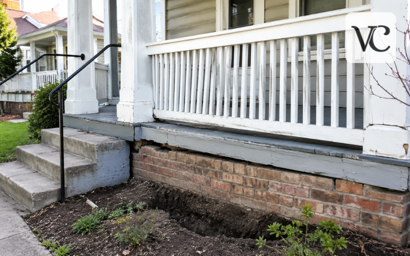 sinking porch