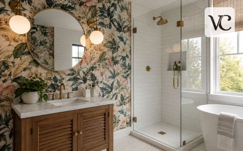 bathroom wallpaper