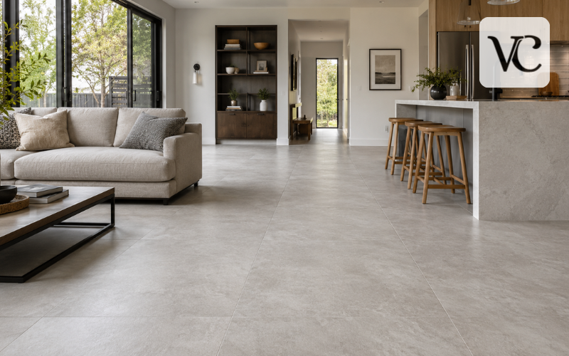 porcelain tile flooring