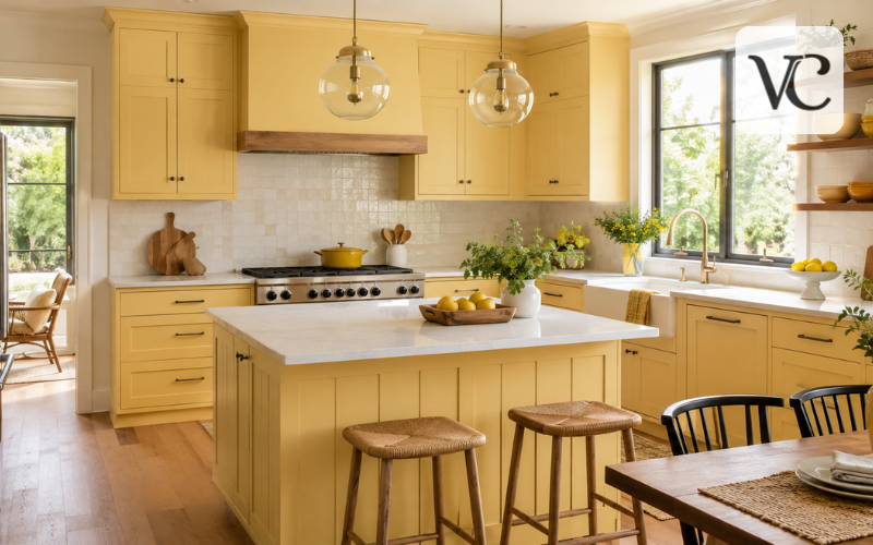 yellow kitchen