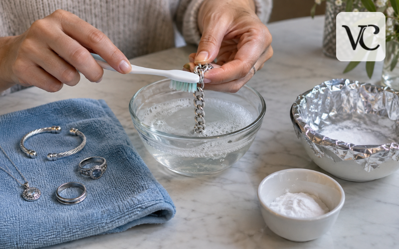 how to clean silver jewelry