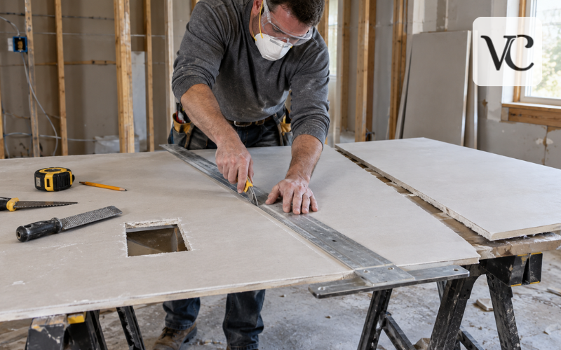 how to cut drywall