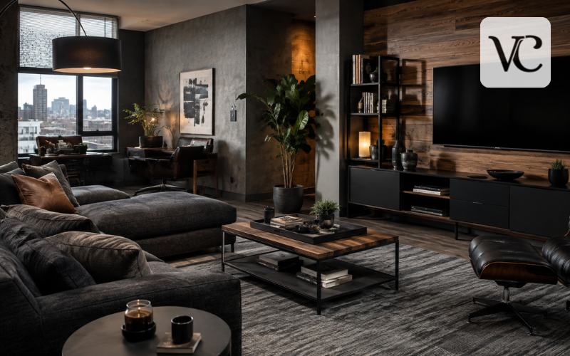 male living space