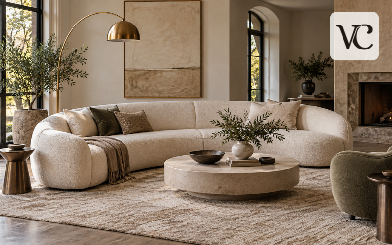curved couch