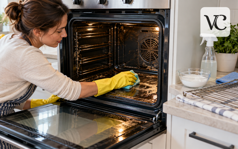 how to clean an oven