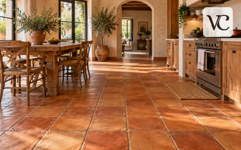 tile flooring terracotta